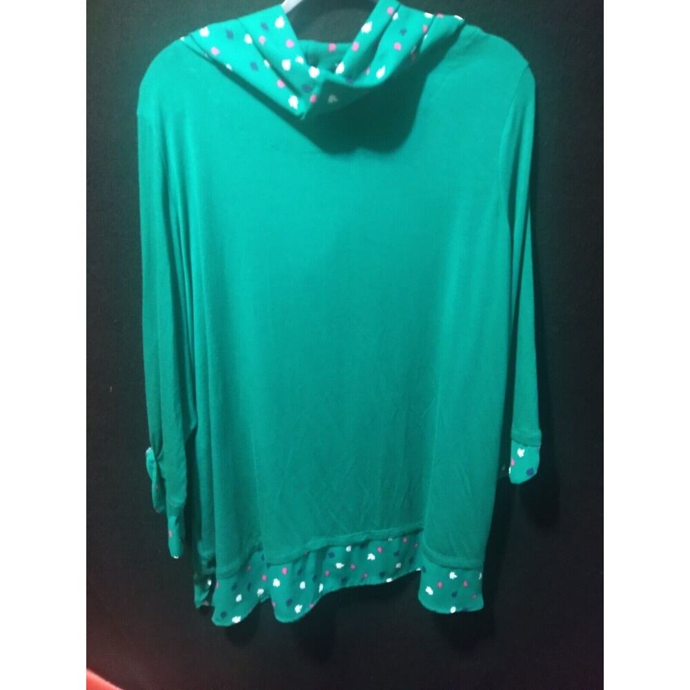 Kim Rogers Green Women Top SIZE XL